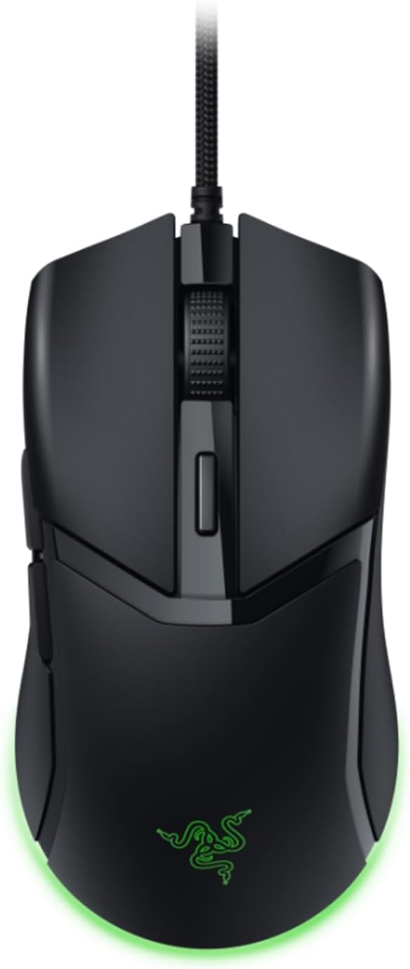 Razer Cobra - Lightweight Wired Gaming Mouse Chroma RGB (2.0 oz (57 g) Lightweight Design, Optical Mouse Switches Gen-3, Chroma Lighting with Gradient Underglow, Precise Sensor Adjustments, Black
