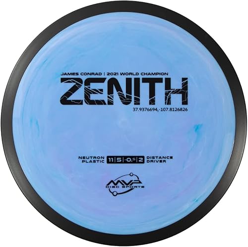 Miniatura 3 de MVP Disc Sports Neutron Zenith James Conrad Edition Disc Golf Distancia Driver (los colores pueden variar)