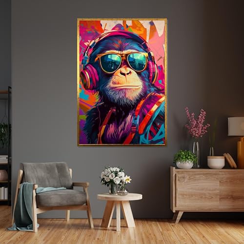 Affiche singe graffiti affiche et impression decoration murale