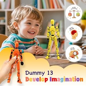 GAOFBA-10pcs-Lucky-13-Action-Figures-3D-Printing-Titan-13-Action-Figures-Multi-Jointed-Movablewith-3-Hand-Shapes-4-Weapons