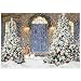 Allenjoy 7x5ft Fabric Winter Christmas Backdrop for Photography White Snow Pine Tree Snowflake Background Newborn Children Baby Shower Birthday Party Gift Decor Supplies Photo Shoot Booth Studio
