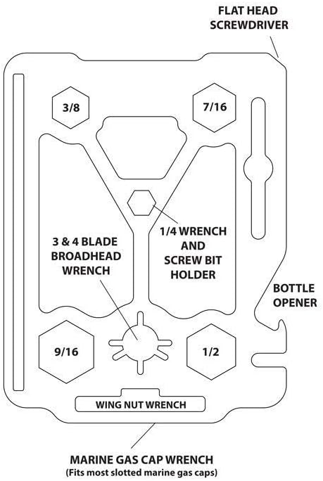 Mens Wallet-ITEK Kodiak Multitool wallet- (Saddle Tan-Black Metal)