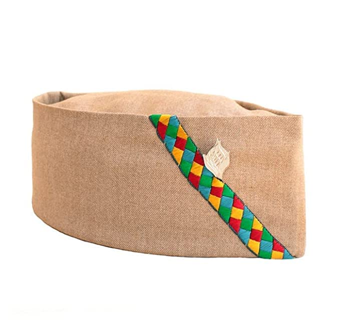 Men's Cotton Gandhi, Jawaharlal Nehru Unique Traditional Cap Topi/Cap, Free Size for Men and Women (Beige)-image-38