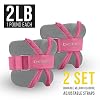 Bebe Ankle and Wrist Weights for Women | Adjustable Ankle Weights with Straps | Workout Equipment for Arm and Leg | 1 Pair of Ankle Weights 2 lbs or 5 lbs