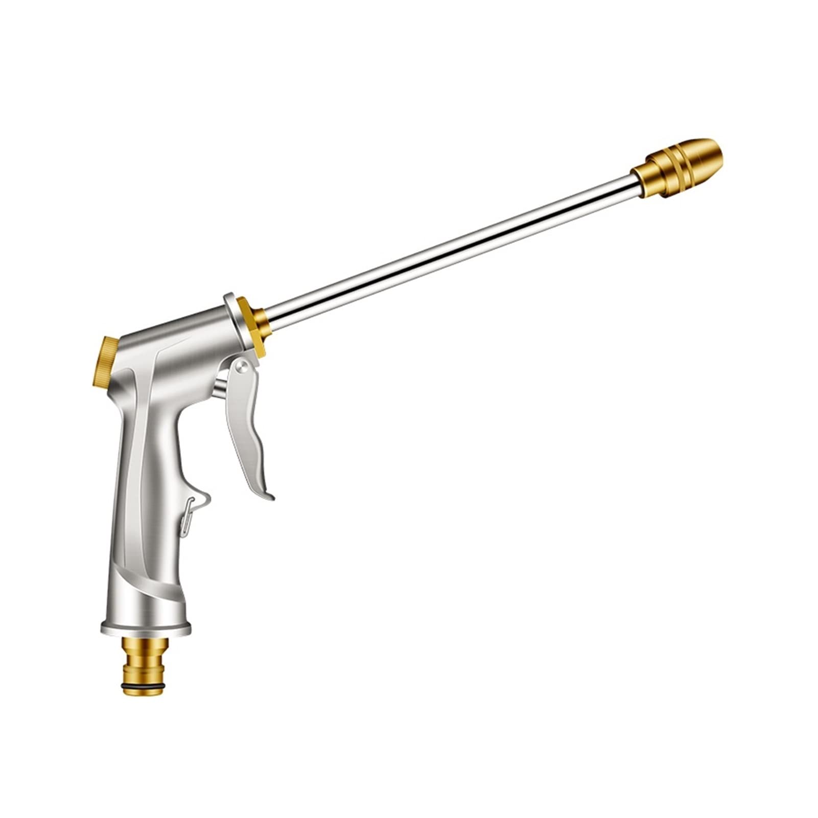 Ddqcnzpmy Yellow Garden Hose Spray Gun - Garden Hose High Pressure Spray Nozzle Cleaner With Soap Dispenser Bottle Snow Foam Water Gun Watering Sprayer Car Washer(Yellow)