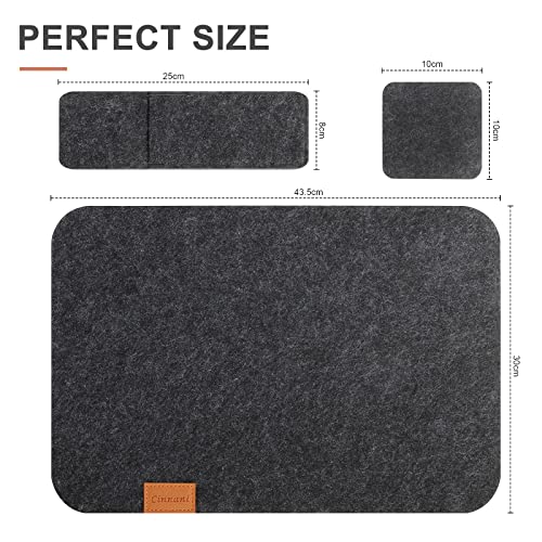 Cinnani Set di 18 Tovagliette in Feltro