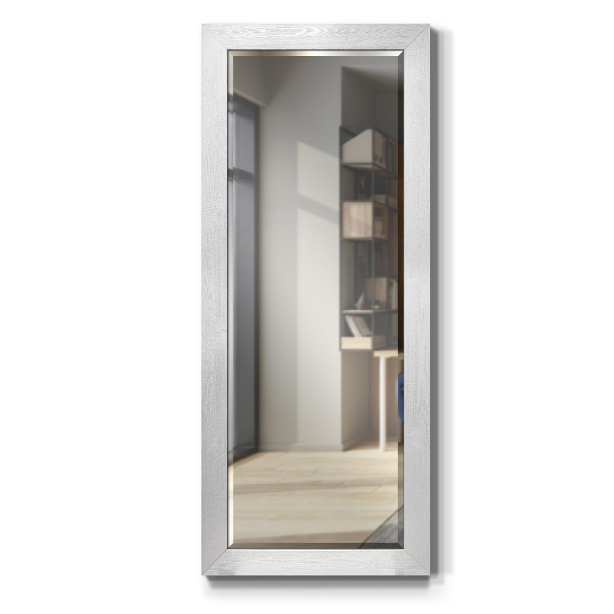 Espejos Decorativos De Pared - Espejo De Pared En Fora De Lágria Pequeño Con Arco De Adera Natural, Espejo Colgante De Pared Irregular, Espejos Decorativos De Pared Estilo Granja Para Doritorio, Baño