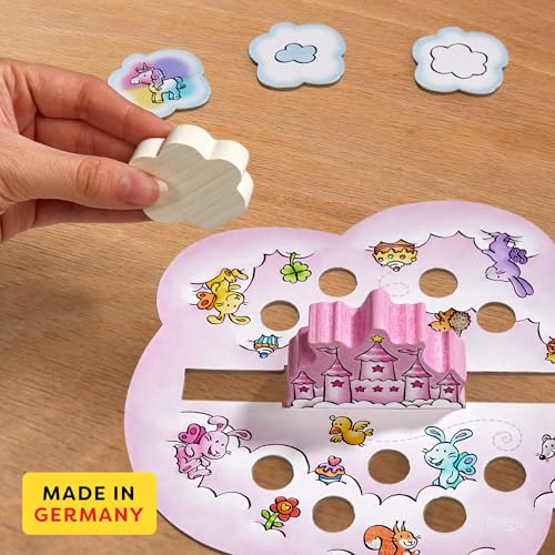 HABA Unicorn Glitterluck Cloud Stacking Juego de Mesa miniatura 3