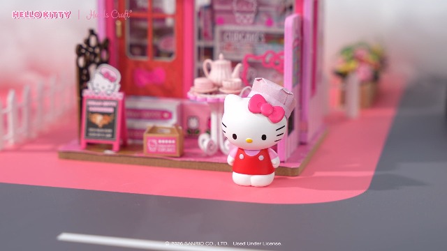 Amazon.com: Hands Craft Hello Kitty Patisserie Miniature House Kit