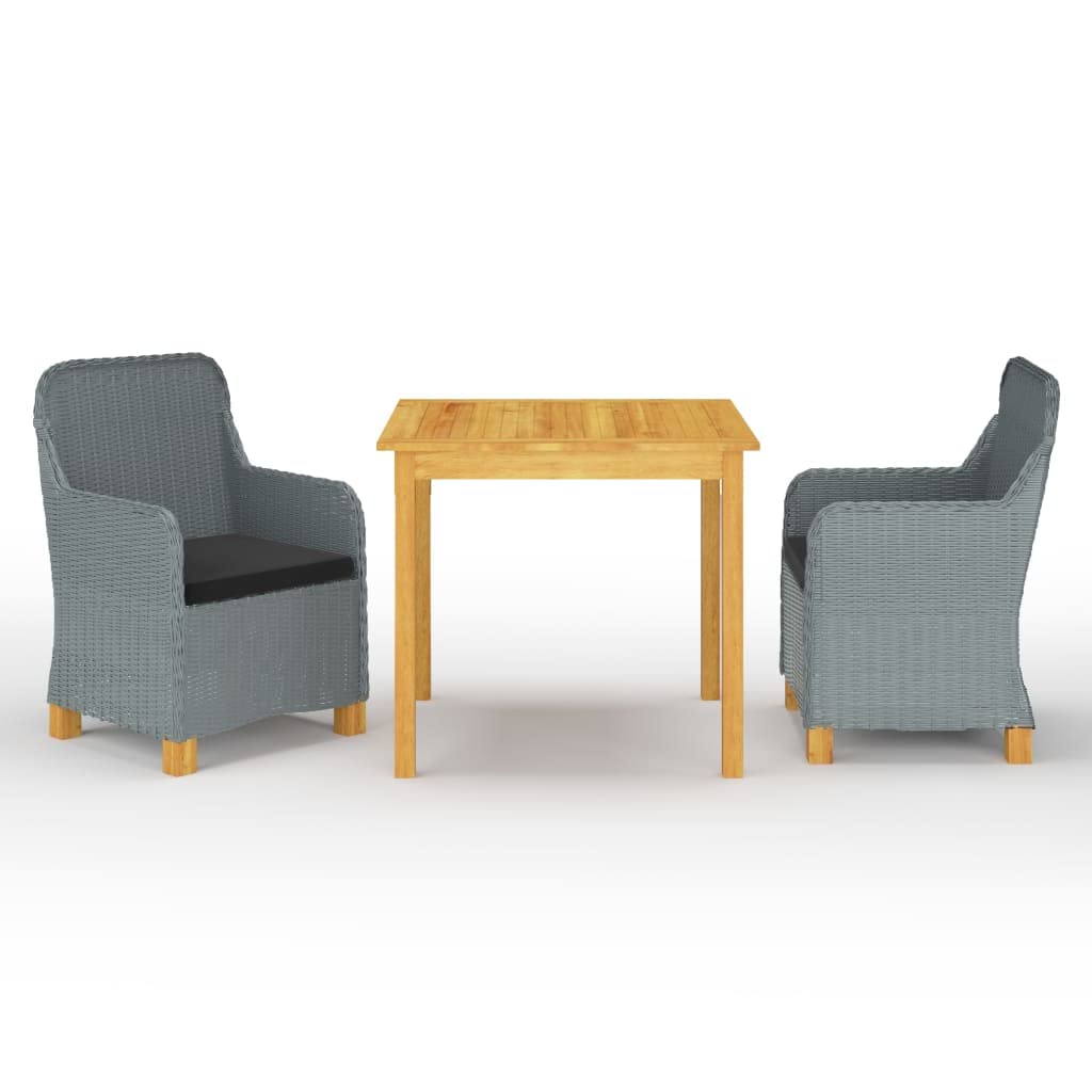 Table et chaises de repas de patio pour petits déjeuners en terrasse ensoleillée
