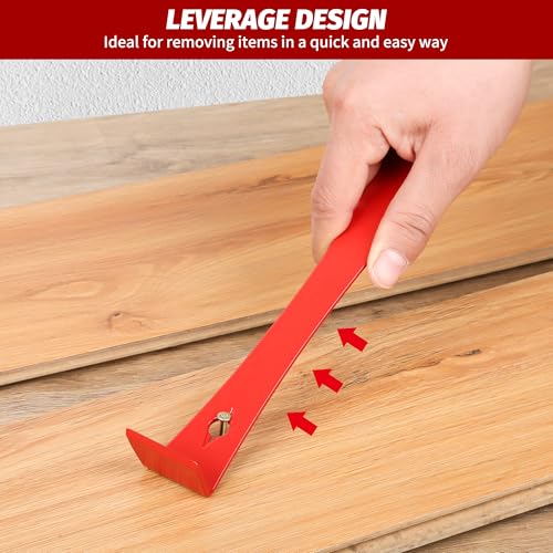 Image of TOOLEAGUE 3Pcs Mini Flat Pry Bar Set, Bee Hive Tool | 5-1 /4 inch,7-1 /4 inchSmall CrowBar,9-1 /4 inch Beekeeper Scraper with Nail Puller,Woodworking Tools