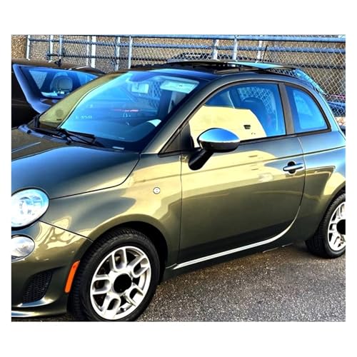 Coque de rétroviseur Abarth 500 finition noir laqué effet miroir - 3