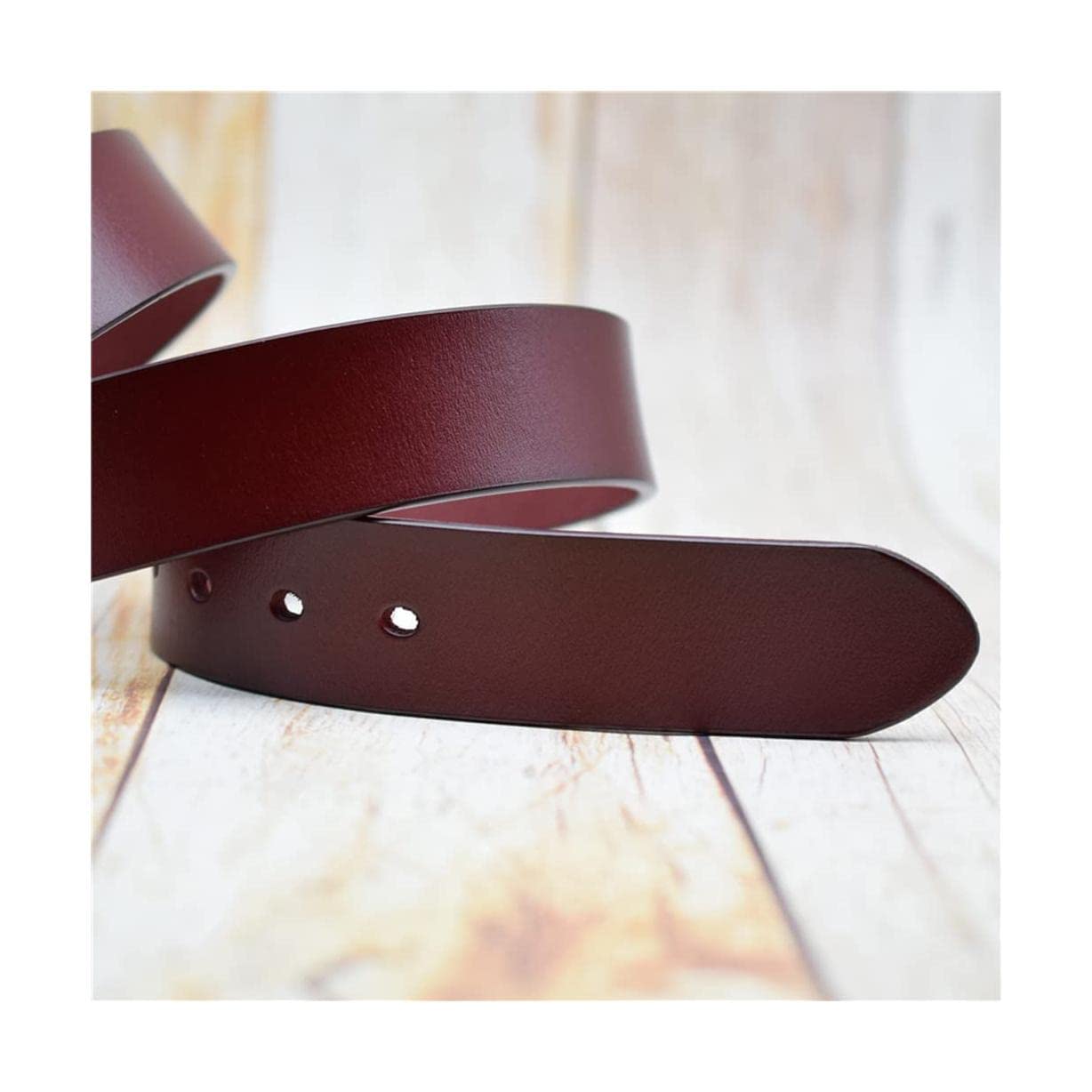 Ceinture 100% Cuir de Vache pour Homme Boucle ardillon Ceinture de Pantalon élargie réversible pour Le Travail et Les Affaires 3.8cm Largeur Ceinture 100% Cuir