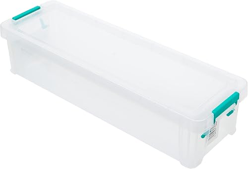 2.2 Litre Storage Box with lid W370xD110xH80mm Clear