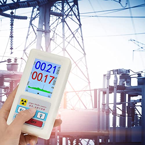 Geiger Counter, Professional Nuclear Radiation Detector with LCD Display, Portable Handheld Beta Gamma X-ray Monitor Meter Geiger Counter Radiation Detector, Real-time Detection Alarm Device