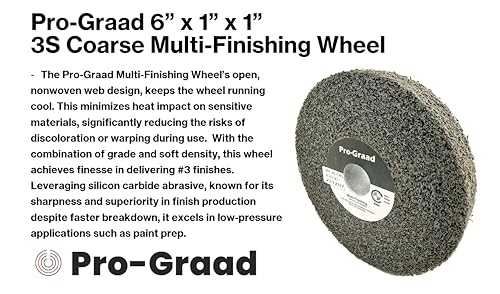 Image of Multi-Finishing Wheel 6 inch x 1 inch x 1 inch, 3S Coarse, 93021