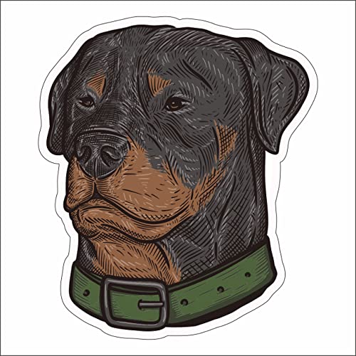 A.M.A shop ADESIVO SAGOMATO CANE RAZZA ROTTWEILER