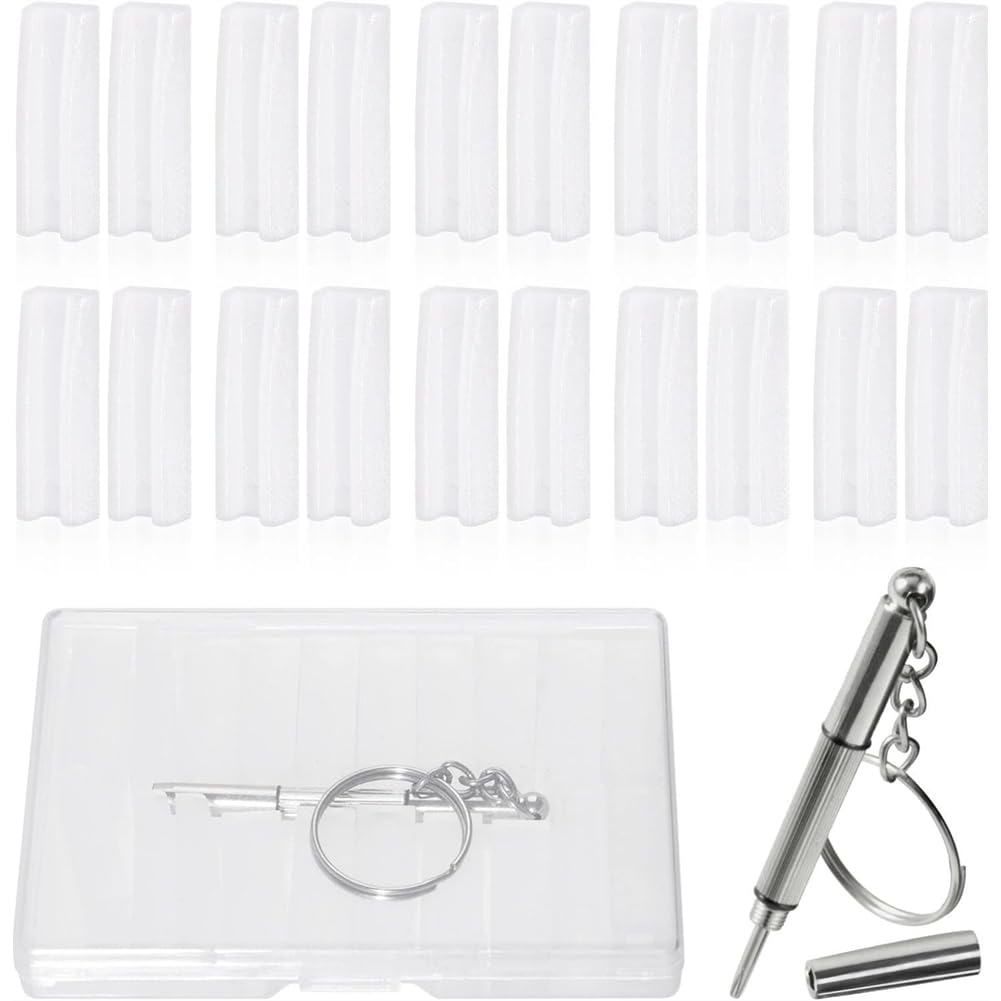 IJSDNVJNDX for Flat Nose Plier Replacement Tips with Storage Box Nylon Jaws 10 Pieces for Screwdrivers Pair for Flat Nose Pliers