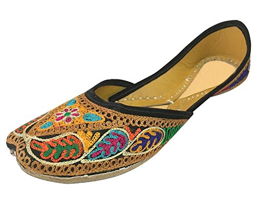 Step n Style Ladies Khussa Shoes Punjabi Juttis Flat Sandals Handmade Indian Shoes