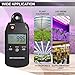 PAR Meter 320-800 nm PPFD Meter Measures PPFD, UVA, and IR Light Intensity, PAR Meter for LED Grow Lights, Quantum PAR Meter Features Data Storage, Hold/MAX/MIN/AVG, Wavelength Switching Modes