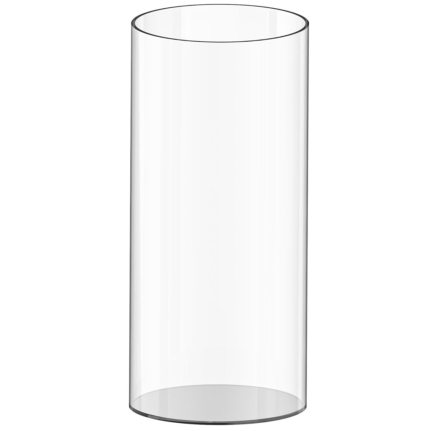 Vase cylindrique en acrylique transparent 15x30 cm pour fleurs et centres de table de mariage