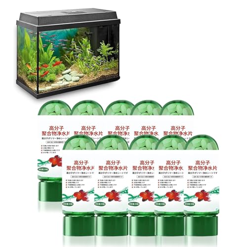 Leistungsstarke Aquarium-Wasserreinigungstablette, Wasserreinigungstabletten für Aquarien, Wasserfilter-Tabletten, entfernen alle Arten von Trübungen aus dem Wasser