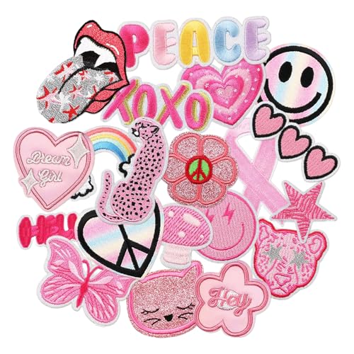 Recopilación de Parches termoadhesivos - los más vendidos. 46 20 Piezas Parches Bordados para Planchar, Apliques Bordados, Parches para Ropa Termoadhesivos, Estilos Surtidos Parche de Apliques para Coser DIY para Ropa, Chaquetas, Mochilas,...