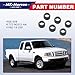 926-028 Fuel Injector Sleeve Seal Adaptor Kit Compatible with Ford Explorer Sport Trac Mustang Ranger Mercury Mountaineer V6 4.0L Engine Replace# F77Z-9G512-AA, 1F82-13-250