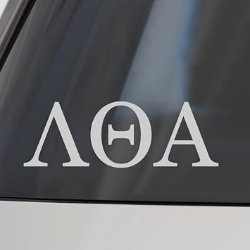 Lambda Theta Alpha Car Decal Sticker- Greek Letters Design, Officially Licensed Lambda Theta Alpha Sorority Window Sticker