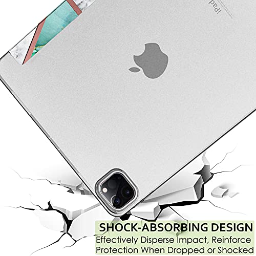 Image of DuraSafe iPad Pro 12.9 inch 4th Gen 2020 Cover A2229 MY2H2HN /A MY2J2HN /A A2069 MXAT2HN /A MXAV2HN /A MXAU2HN /A MXAW2HN /A A2233 MY3K2HN /A MY3J2HN /A MXFY2HN /A MXG12HN /A MXFX2HN /A MXG02HN /A - Marble Green