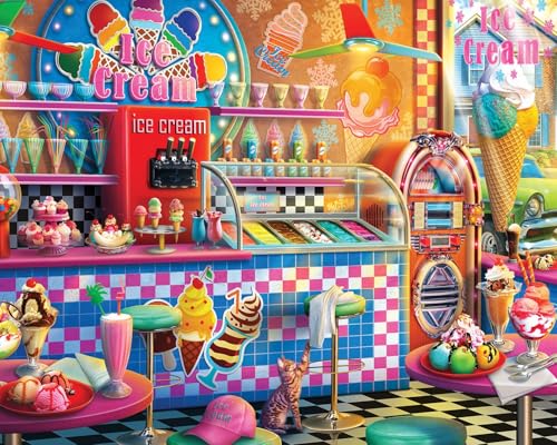 Rompecabezas Springbok Ice Cream Shop de 400 piezas para adultos y familia miniatura 1
