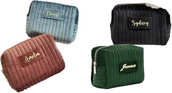 Custom Makeup Bag, Travel Toiletry Bag, Cosmetic Bag, Personalised Bridesmaid Gifts, Wedding Gift, Birthday Gift for Her, MotherS Day Gift