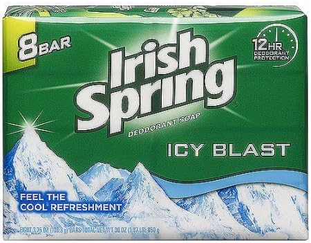 16 BARS OF Deodorant Bar Soap (Icy Blast), 3.75 oz ea.