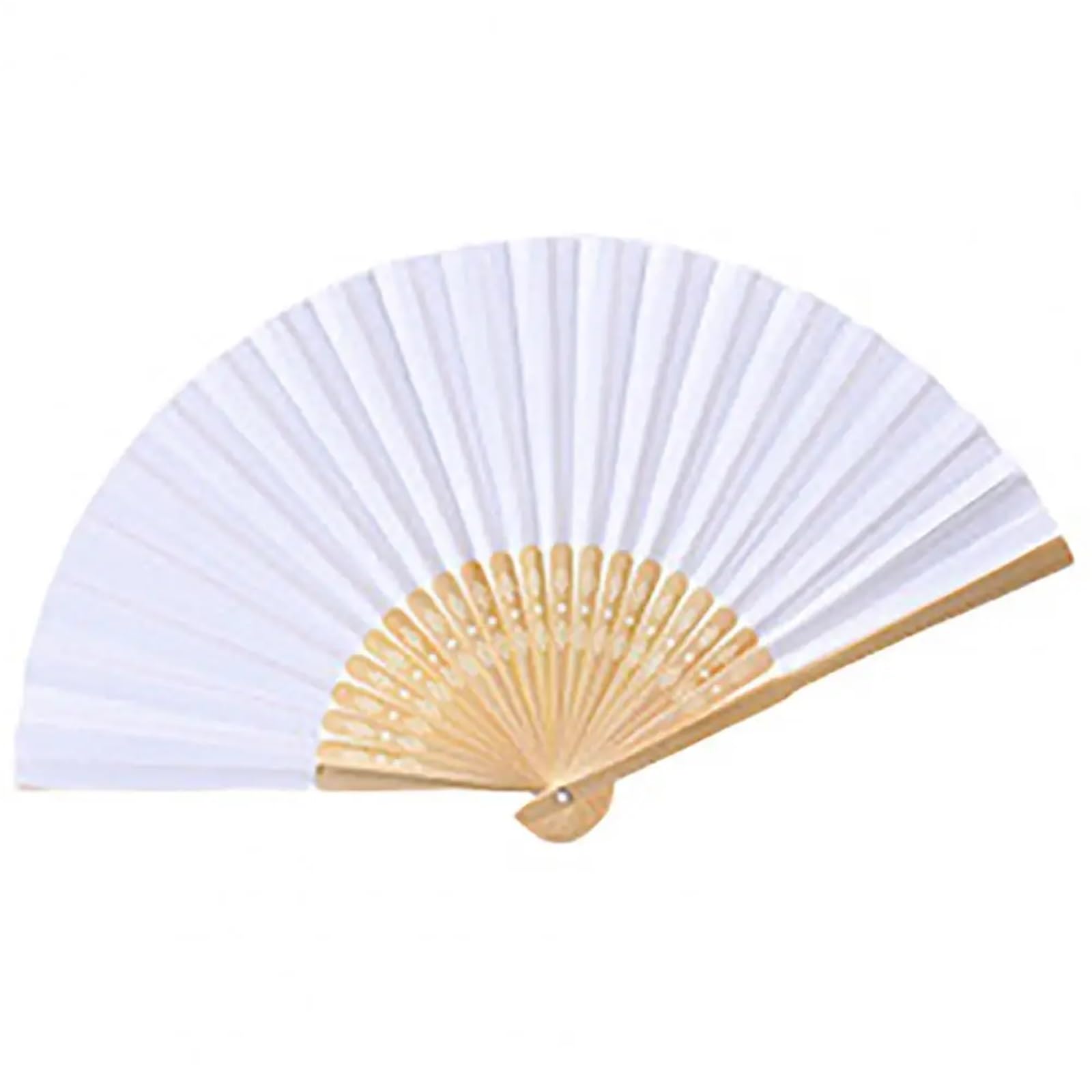 Cqahdsevf White Paper Diy Hollow Carving Folding Fan