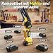 Mini Akku Kettensäge 6 Zoll, 1000W Brushless Mini Kettensäge Elektro mit 4000mAh Akku, Handkettensäge mit Auto-Öler, Kompatibel mit Makita, Motorsäge für Garten Baumschnitt Schere und Holz schneiden