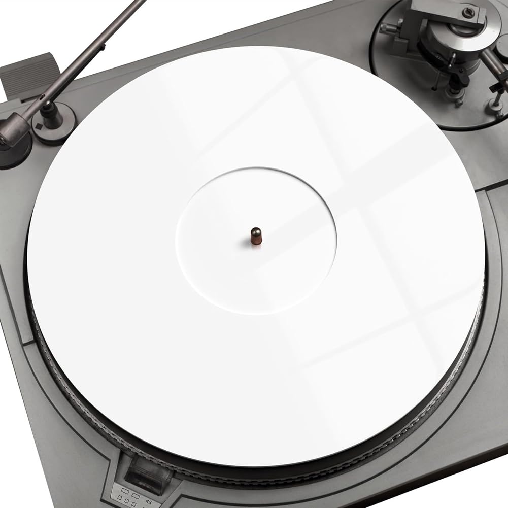 Alfombrilla AcríLica para Tocadiscos 300 mm X 3 mm para Tocadiscos FonóGrafo,Alfombrilla AntiestáTica Vinilo para LP, Almohadilla de GrabacióN para Reproductor de Discos,
