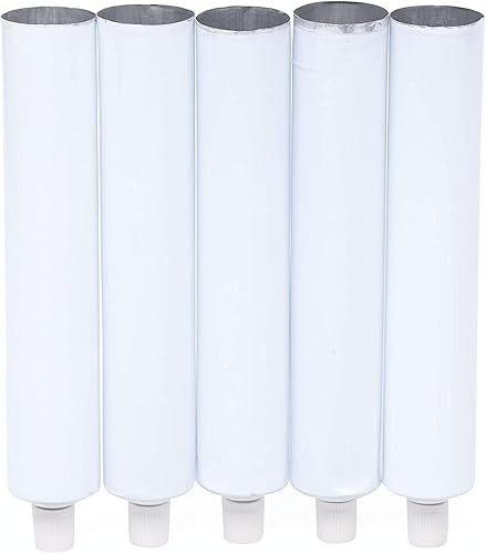 Miniatura 4 de Tubos vacíos de pasta de dientes, 100 piezas de 3.4 fl oz de aluminio reciclable tubo de pasta de dientes vacía con tapa de aguja, tubos