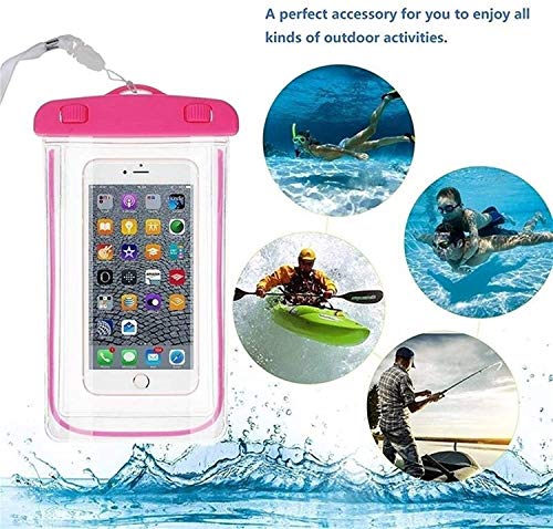 Capa a prova de água para Celular impermeavel 6 polegadas Rosa