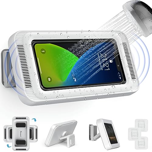 Soporte para teléfono de ducha Homesprit con rotación de 480° y brazo ajustable
