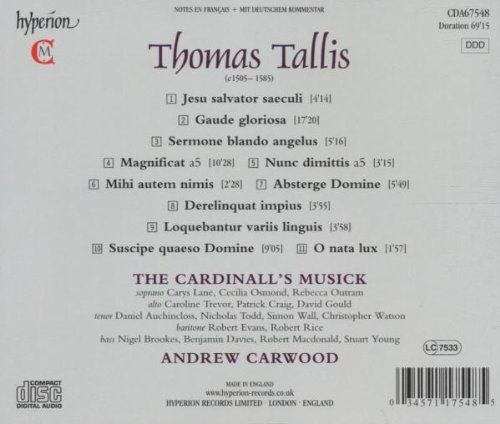Miniatura 2 de Tallis Gaude gloriosa & other choral music