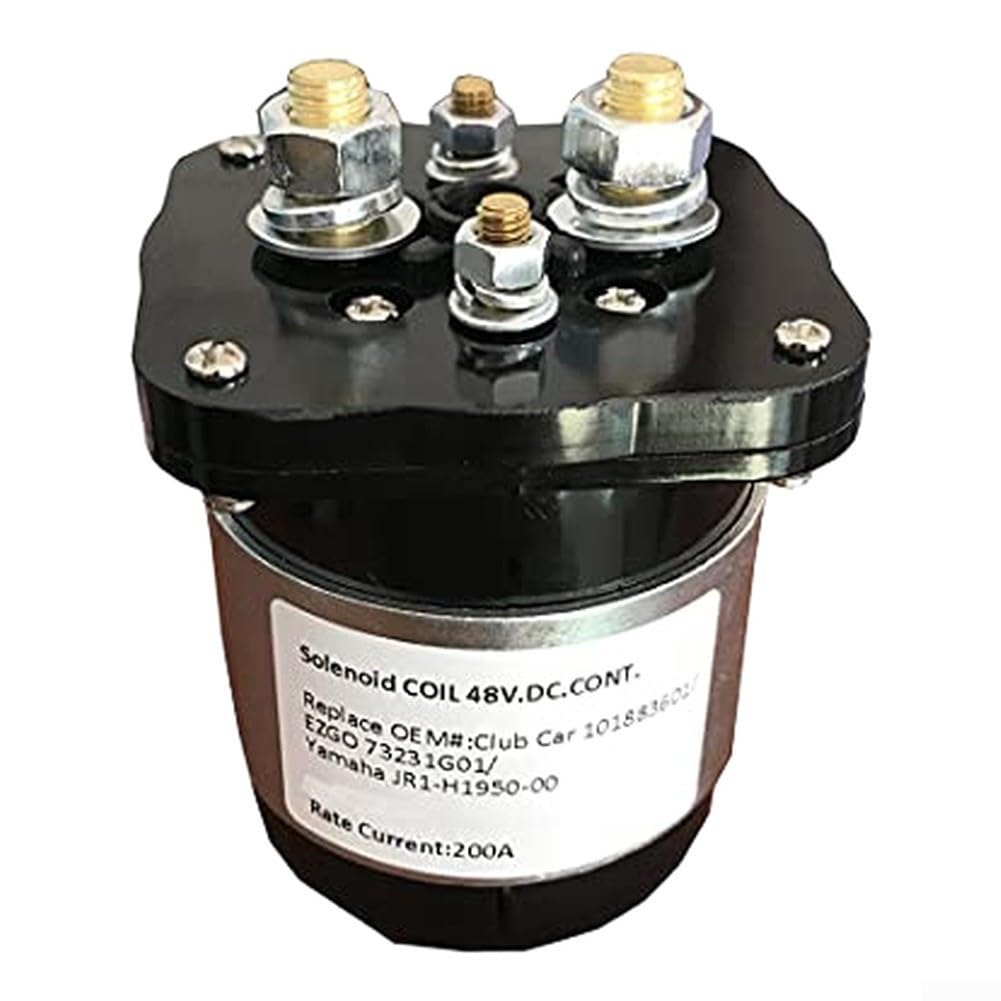 Elettrovalvola a solenoide di dovere 48V per il carrello elettrico di golf e il terminale del veicolo 4 con i contatti d'argento OEM per la serie Motrec G19 dal 1995 Costruzione robusta Alta