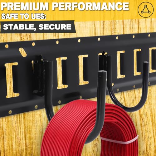 Image of E Track Accessories, 5 Pack 5 Inch Heavy Duty J Hooks for Trailer Storage