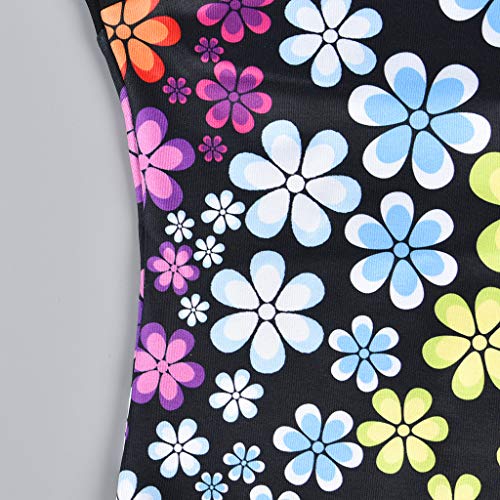 DYNWAVE Macacão Infantil Meninas Crianças Dança Ginástica Collant Sem Mangas Brilhante Bodysuit Top