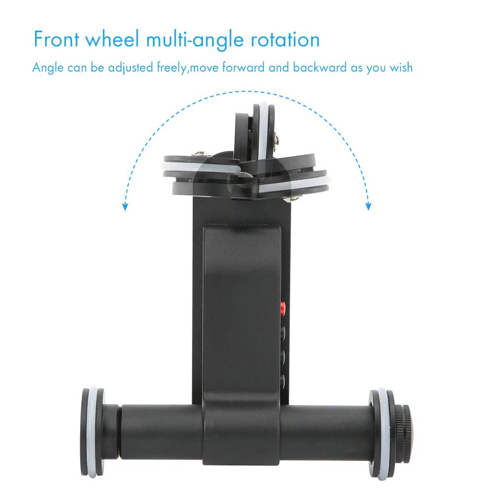 Goshyda Telecamera Video Auto, PPL-06S PRO 90 Gradi Girevole Ripresa Rotaia Motorizzata Slider Car con Telecomando, 5 velocità di Regolazione, per Fotocamera DSLR, Smartphone