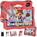 SUAAT 2026 Tablet Android 15 Octa Core Tablets 9 Zoll mit 32GB ROM+TF 2TB 5G WiFi Widevine L1, GPS, Face ID 8 MP + 5 MP 5000mAh,1340 * 800,BT 5.0, Kids Tablet mit Eva Case - Rot