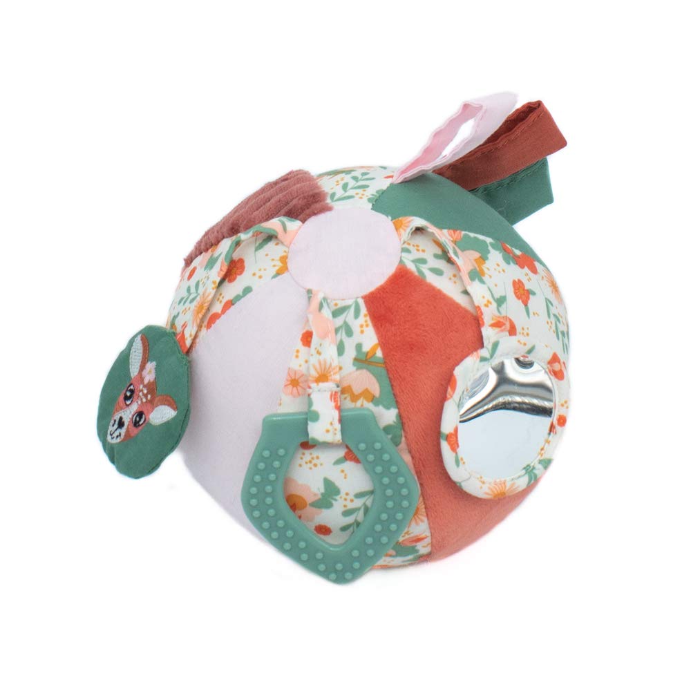 Les Déglingos Activity Ball Melimelos The Deer, soft plush corduroy