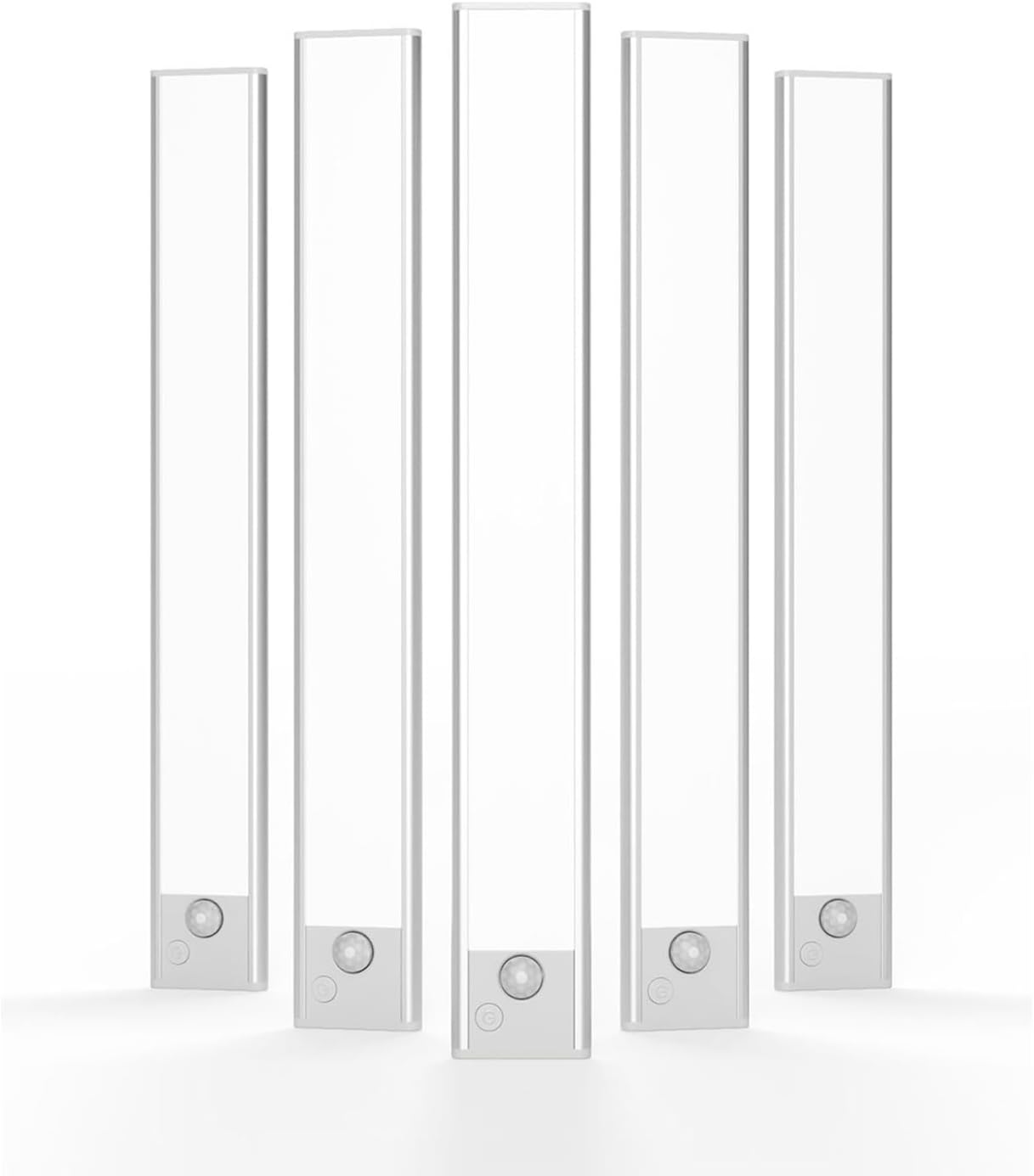 Under Cabinet Lighting, LED Magnetic Motion Activated Under Cabinet Lights, Rechargeable Closet Lights 2800mAh Battery Operated, Wireless Dimmable Under Counter Lights for Kitchen,Hallway 5 Pack
