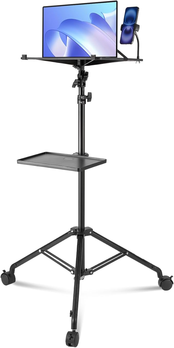 Soporte para Proyector VEVOR con Ruedas, Ajustable de 79.5 a 171 cm miniatura 9