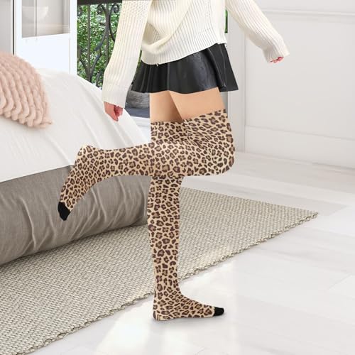 Image of Women's Thigh High Socks Long Over Knee Socks Thick Leg Warm Boot Stockings