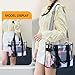 getgto Clear Bags for Women Tote Bag, Crossbody Bag, Stadium Approved Clear Purse for Sports Events, Concert, Work & Beach